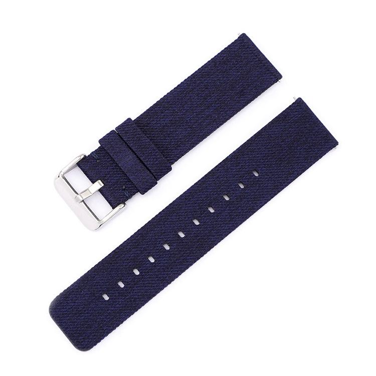 Bracelet de montre en toile de nylon tissée avec boucle ardillon en acier inoxydable, 16mm, 18mm