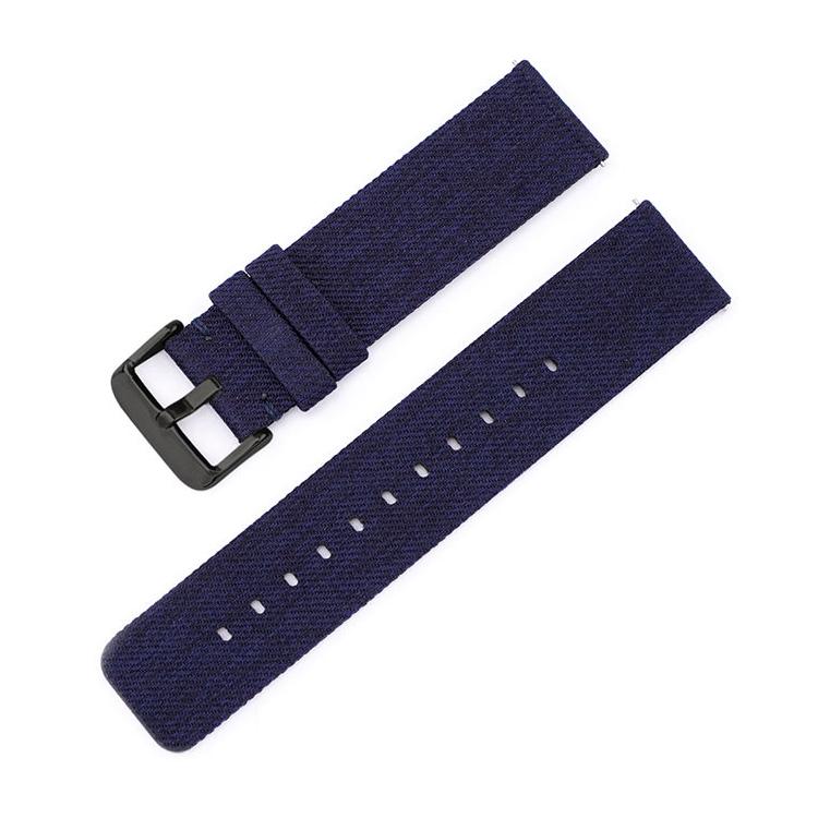 Bracelet de montre en toile de nylon tissée avec boucle ardillon en acier inoxydable, 16mm, 18mm