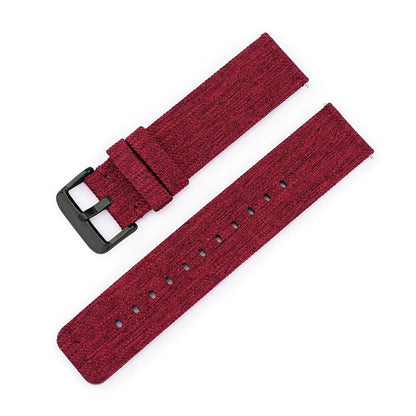 Bracelet de montre en toile de nylon tissée avec boucle ardillon en acier inoxydable, 16mm, 18mm