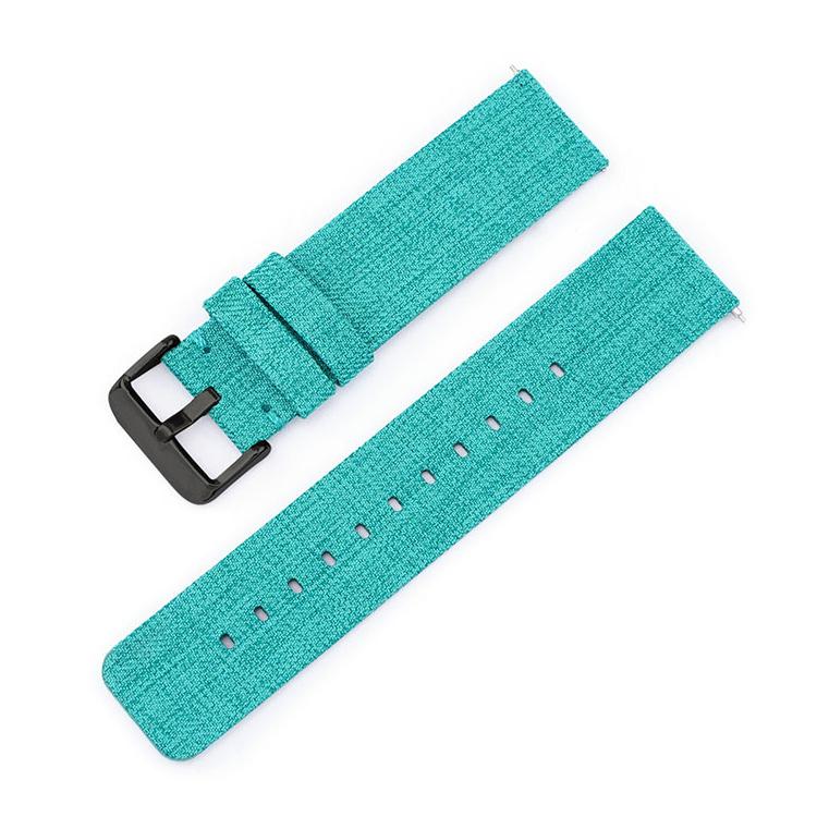 Bracelet de montre en toile de nylon tissée avec boucle ardillon en acier inoxydable, 16mm, 18mm