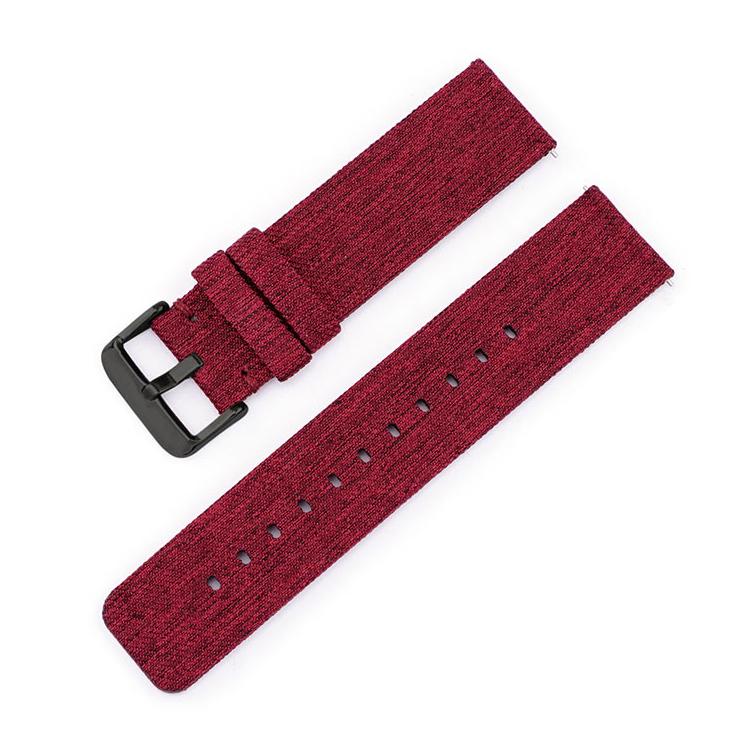 Bracelet de montre en toile de nylon tissée avec boucle ardillon en acier inoxydable, 16mm, 18mm