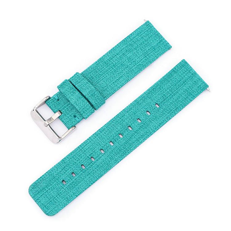 Bracelet de montre en toile de nylon tissée avec boucle ardillon en acier inoxydable, 20mm, 22mm