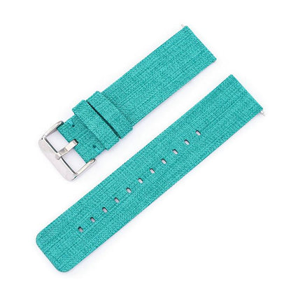 Bracelet de montre en toile de nylon tissée avec boucle ardillon en acier inoxydable, 20mm, 22mm