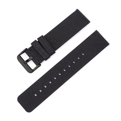 Bracelet de montre en toile de nylon tissée avec boucle ardillon en acier inoxydable, 20mm, 22mm