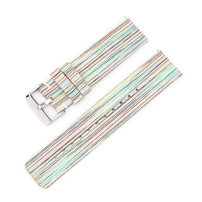 Bracelet de montre en toile de nylon tissée avec boucle ardillon en acier inoxydable, 20mm, 22mm