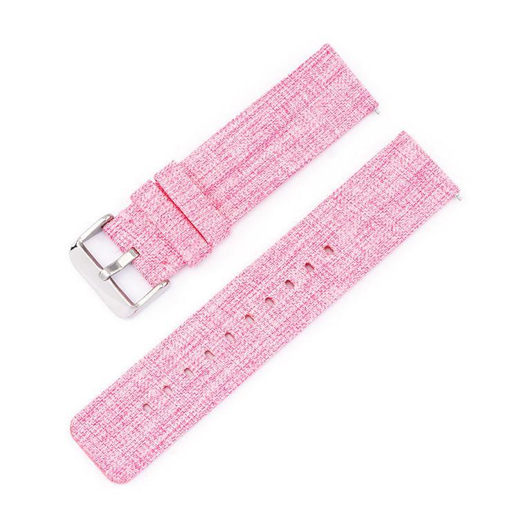 Bracelet de montre en toile de nylon tissée avec boucle ardillon en acier inoxydable, 20mm, 22mm