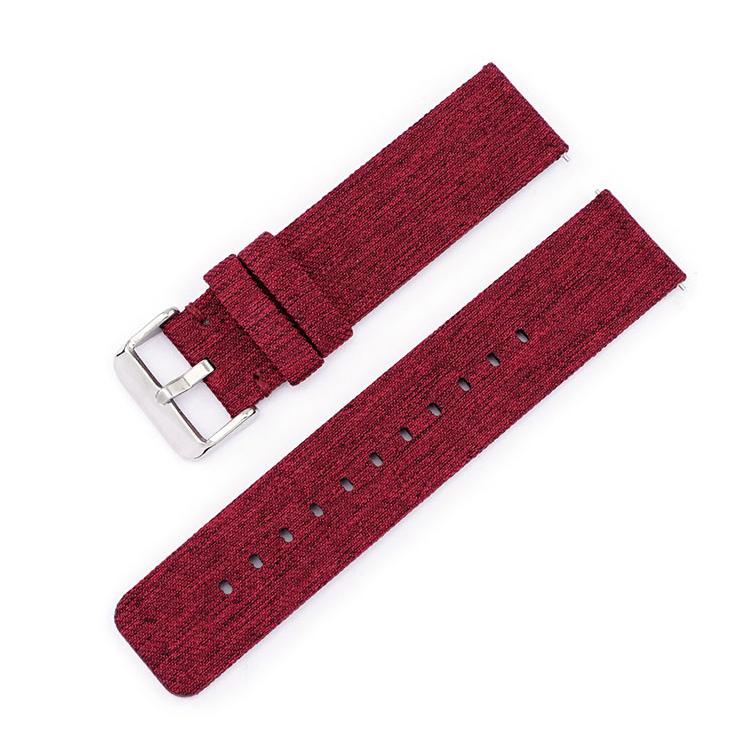 Bracelet de montre en toile de nylon tissée avec boucle ardillon en acier inoxydable, 20mm, 22mm