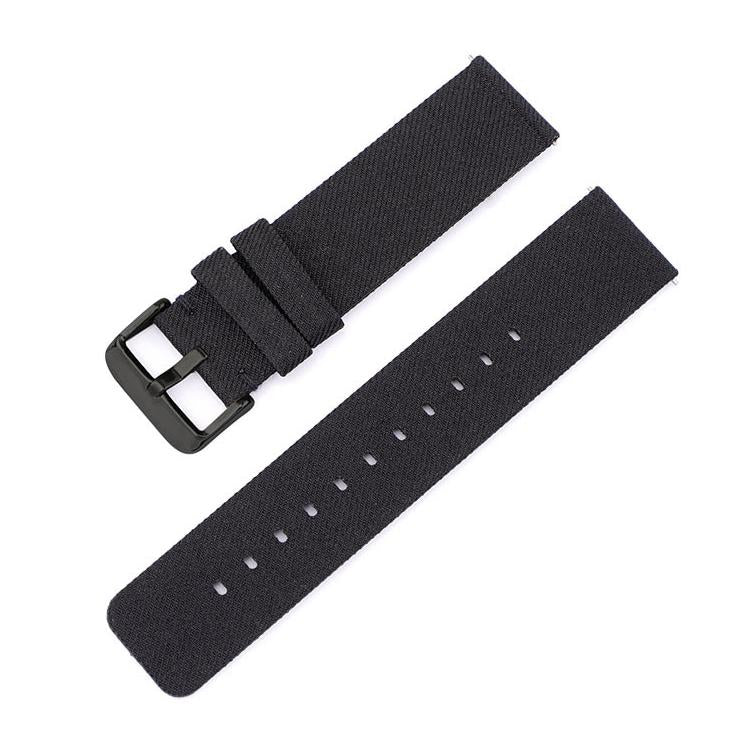 Bracelet de montre en toile de nylon tissée avec boucle ardillon en acier inoxydable, 20mm, 22mm