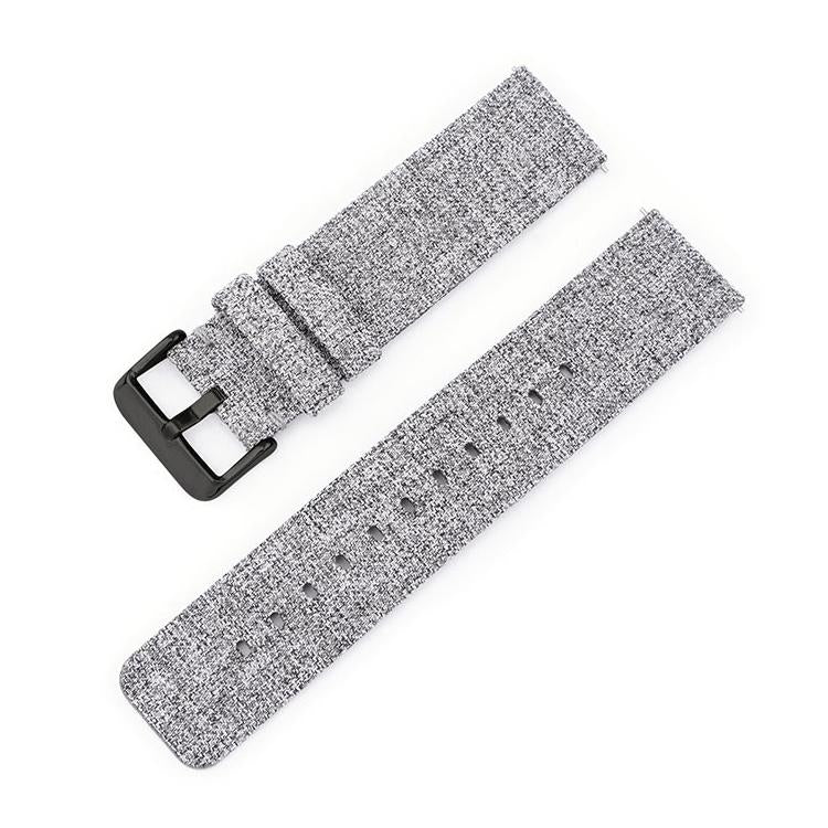 Bracelet de montre en toile de nylon tissée avec boucle ardillon en acier inoxydable, 20mm, 22mm