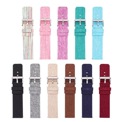 Bracelet de montre en toile de nylon tissée avec boucle ardillon en acier inoxydable, 16mm, 18mm