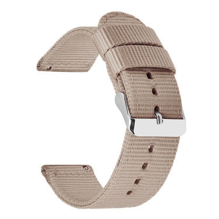 Bracelet de montre en toile de nylon unie avec boucle ardillon en acier inoxydable, 18mm, 20mm, 22mm, 24mm
