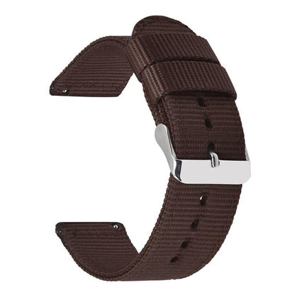 Bracelet de montre en toile de nylon unie avec boucle ardillon en acier inoxydable, 18mm, 20mm, 22mm, 24mm