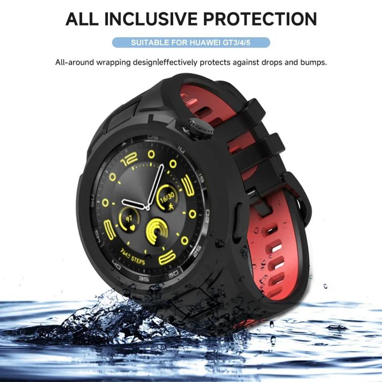 Bracelet de montre xDfind Sport intégré en TPU, For Huawei Watch GT 5 / 4 / 3 46mm, For Huawei Watch GT 5 / 4 / 3 41mm