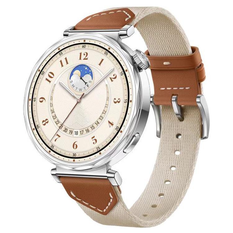 Bracelet de montre hybride en cuir tressé xDfind, For Huawei Watch GT 5 / 4 / 3 41mm