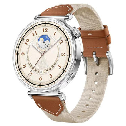 Bracelet de montre hybride en cuir tressé xDfind, For Huawei Watch GT 5 / 4 / 3 41mm