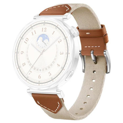 Bracelet de montre hybride en cuir tressé xDfind, For Huawei Watch GT 5 / 4 / 3 41mm