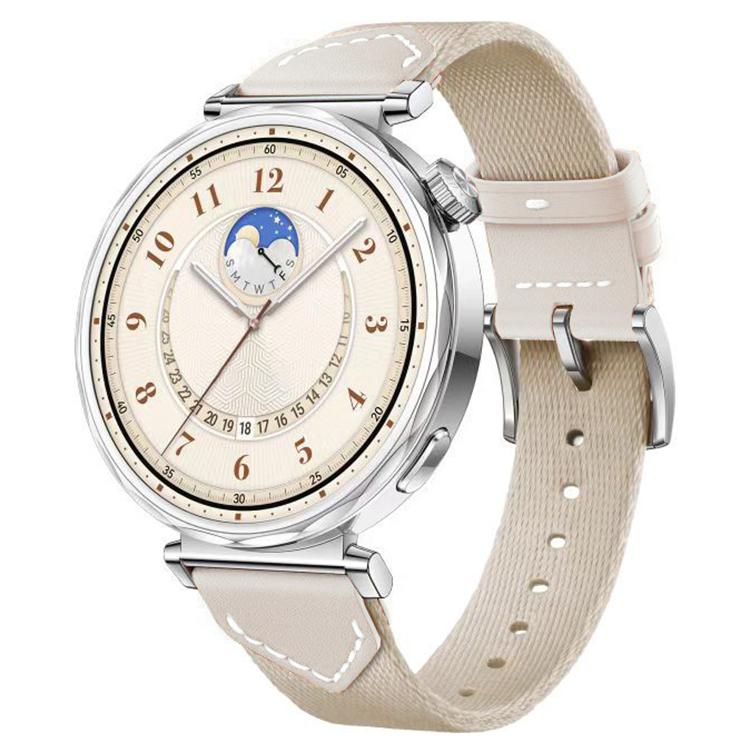 Bracelet de montre hybride en cuir tressé xDfind, For Huawei Watch GT 5 / 4 / 3 41mm
