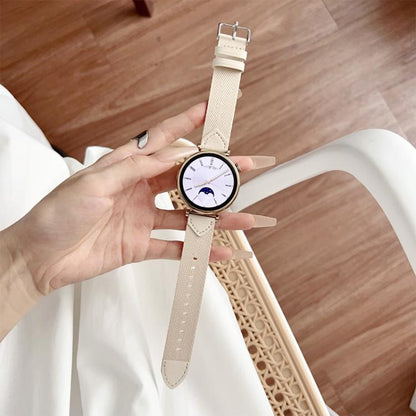 Bracelet de montre hybride en cuir tressé xDfind, For Huawei Watch GT 5 / 4 / 3 41mm