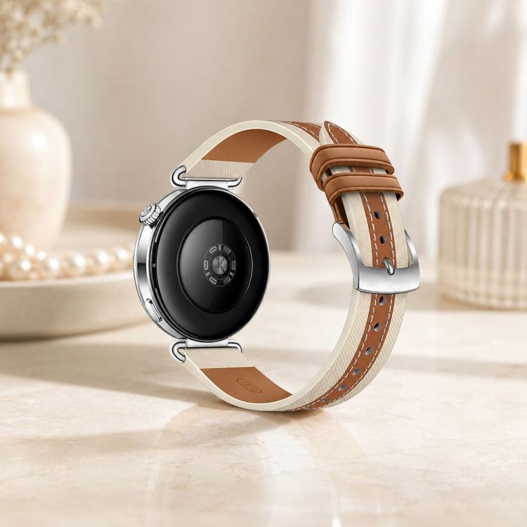 Bracelet de montre xDfind en cuir véritable tressé, For Huawei Watch GT 6 41mm
