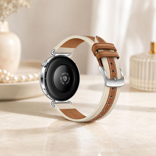Bracelet de montre xDfind en cuir véritable tressé, For Huawei Watch GT 6 41mm