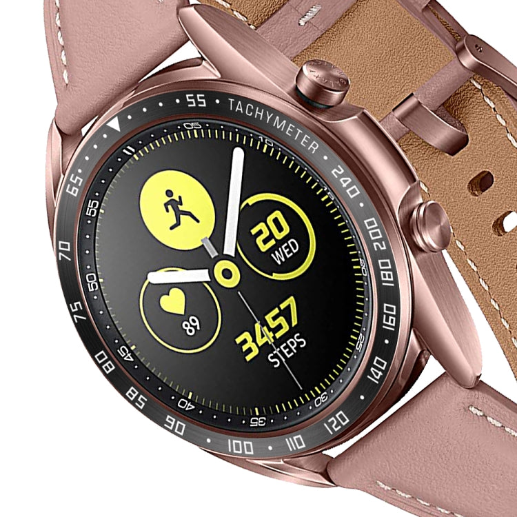 Bague de lunette en acier pour montre intelligente, version E, For Samsung Galaxy Watch 3 41mm, For Samsung Galaxy Watch 3 45mm