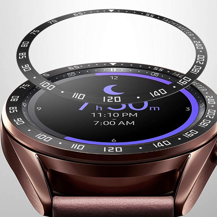 Bague de lunette en acier pour montre intelligente, version E, For Samsung Galaxy Watch 3 41mm, For Samsung Galaxy Watch 3 45mm