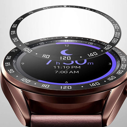 Bague de lunette en acier pour montre intelligente, version E, For Samsung Galaxy Watch 3 41mm, For Samsung Galaxy Watch 3 45mm