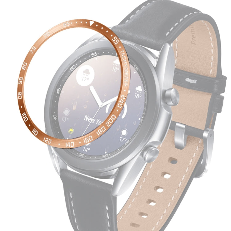 Bague de lunette en acier pour montre intelligente, version E, For Samsung Galaxy Watch 3 41mm, For Samsung Galaxy Watch 3 45mm