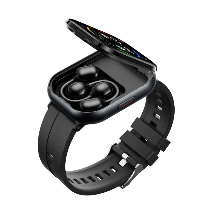 Montre connectée Bluetooth D12 avec écran TFT 2,01 pouces et écouteurs intégrés, compatible avec les appels sans fil