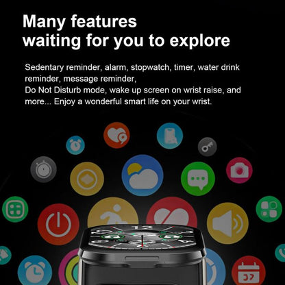 Montre connectée Bluetooth D12 avec écran TFT 2,01 pouces et écouteurs intégrés, compatible avec les appels sans fil