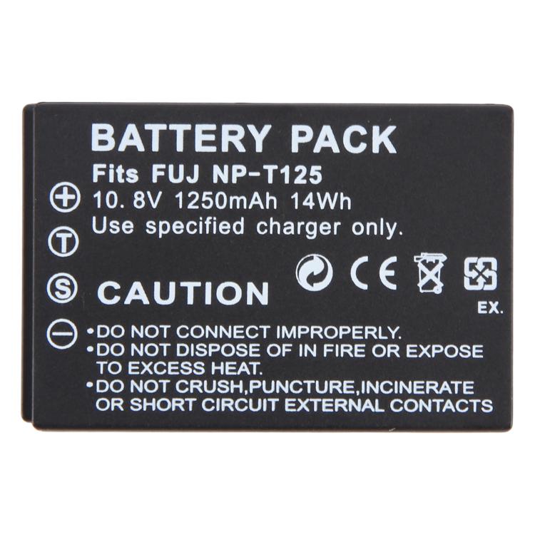 Batterie NP-T125 1250 mAh pour appareil photo Fujifilm GFX50S / GFX50R / GFX100, For Fujifilm GFX50S / GFX50R / GFX100