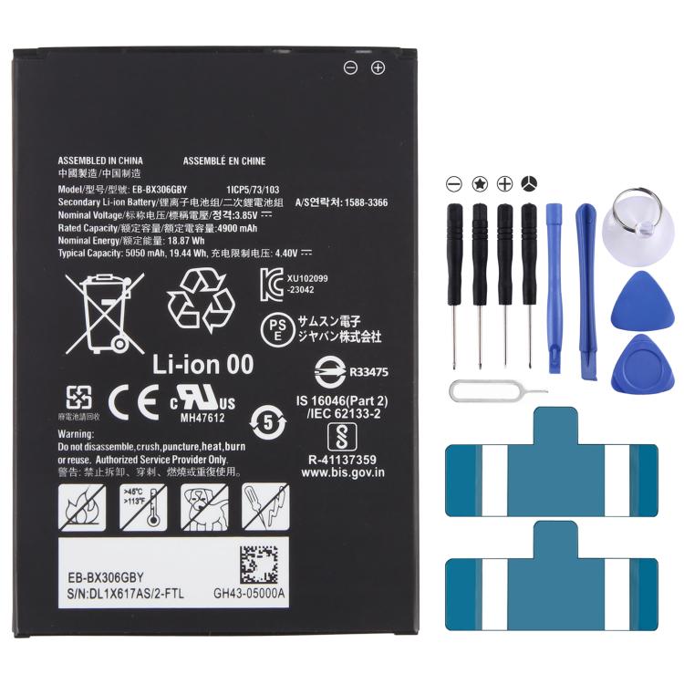 Batterie EB-BX306GBY 4900 mAh pour tablette Samsung Galaxy Tab Active5 5G SM-X306B, EB-BX306GBY