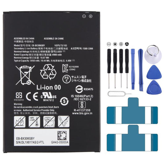 Batterie EB-BX306GBY 4900 mAh pour tablette Samsung Galaxy Tab Active5 5G SM-X306B, EB-BX306GBY