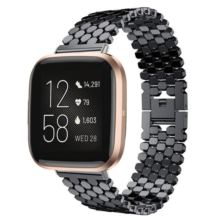 Bracelet de montre en métal à texture écailles de poisson xDfind, For Fitbit Versa 4/Versa 3/Sense 2/Sense, For Fitbit Versa 2/Versa/Versa Lite