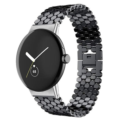 Bracelet de montre en métal à texture écailles de poisson xDfind, For Google Pixel Watch 4 / Watch 3 45mm, For Google Pixel Watch 4 / 3 / 2 / 1 41mm