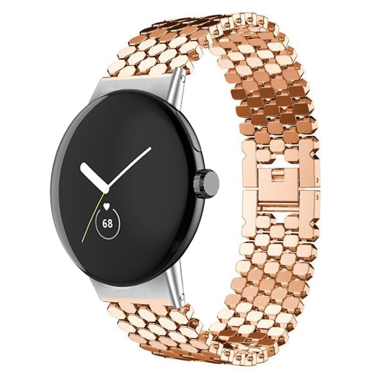 Bracelet de montre en métal à texture écailles de poisson xDfind, For Google Pixel Watch 4 / Watch 3 45mm, For Google Pixel Watch 4 / 3 / 2 / 1 41mm