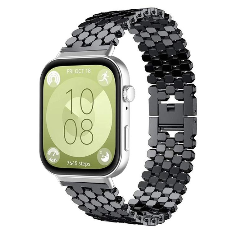 Bracelet de montre en métal à texture écailles de poisson xDfind, For Huawei Watch Fit4 / Fit4 Pro / Fit3