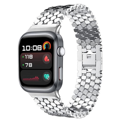 Bracelet de montre en métal à texture écailles de poisson xDfind, For Huawei Watch D2