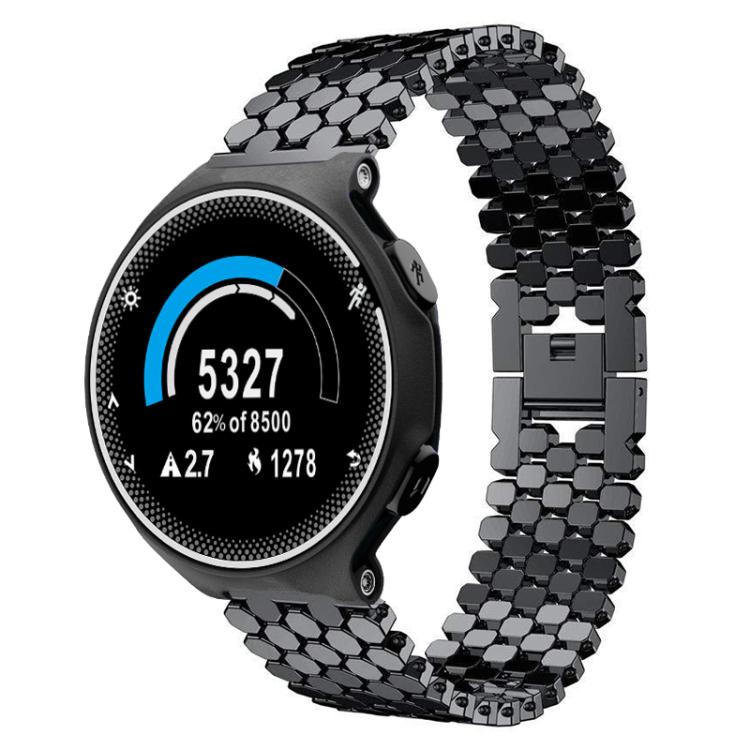 Bracelet de montre en métal à texture écailles de poisson xDfind, For Garmin Forerunner 235/220/620/630