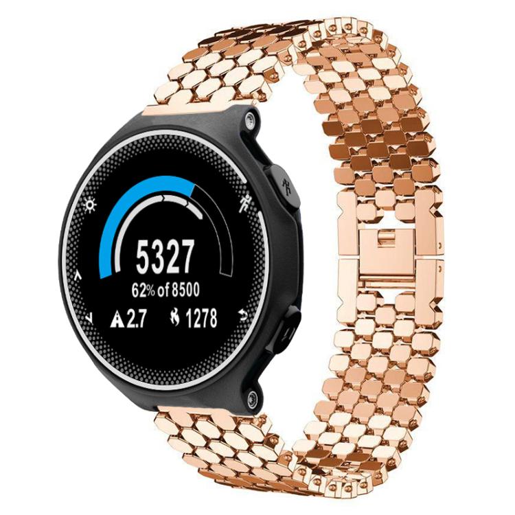 Bracelet de montre en métal à texture écailles de poisson xDfind, For Garmin Forerunner 235/220/620/630