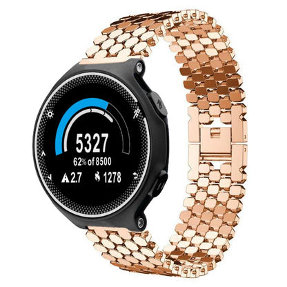 Bracelet de montre en métal à texture écailles de poisson xDfind, For Garmin Forerunner 235/220/620/630