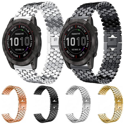 Bracelet de montre en métal à texture écailles de poisson xDfind, For Garmin Forerunner 235/220/620/630