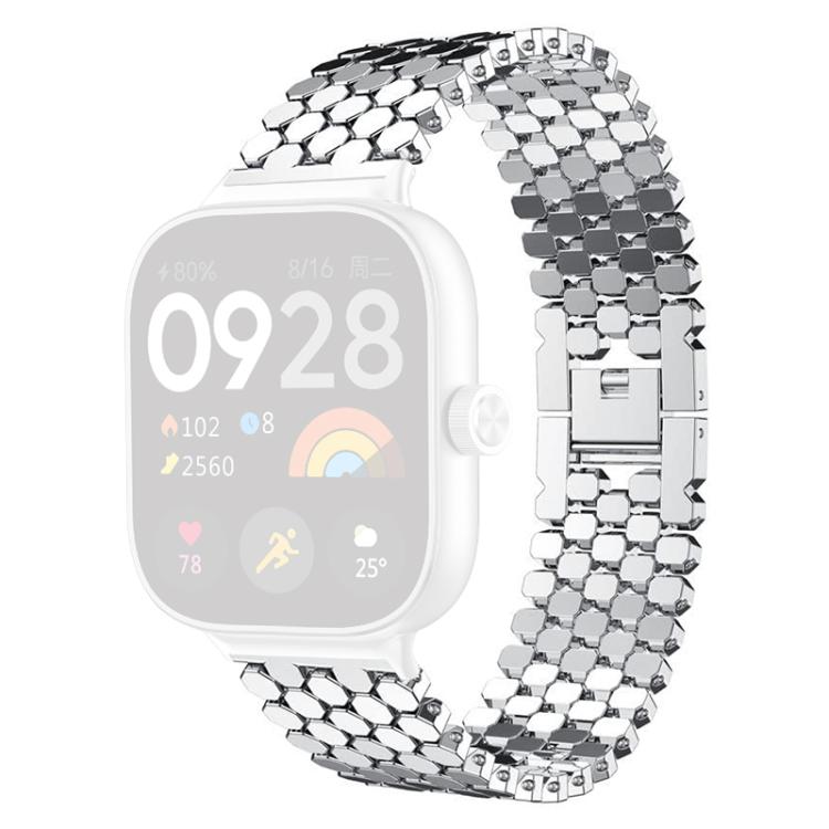 Bracelet de montre en métal à texture écailles de poisson xDfind, For Xiaomi Band 10 Pro/9 Pro/Redmi Watch 6/5, For Redmi Watch 3 Active / Watch 3 Lite, For Redmi Watch 3