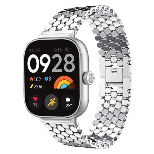 Bracelet de montre en métal à texture écailles de poisson xDfind, For Xiaomi Band 10 Pro/9 Pro/Redmi Watch 6/5, For Redmi Watch 3 Active / Watch 3 Lite, For Redmi Watch 3