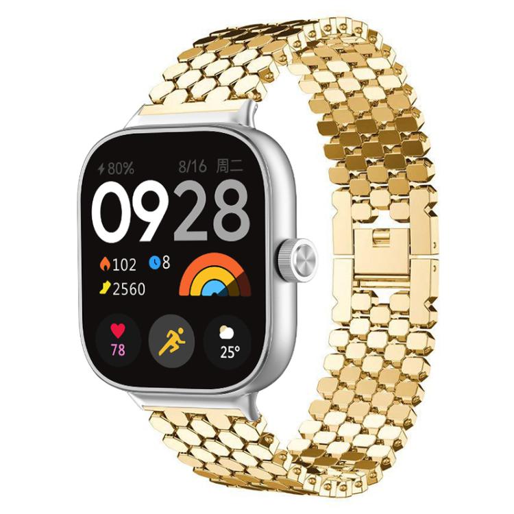 Bracelet de montre en métal à texture écailles de poisson xDfind, For Xiaomi Band 10 Pro/9 Pro/Redmi Watch 6/5, For Redmi Watch 3 Active / Watch 3 Lite, For Redmi Watch 3