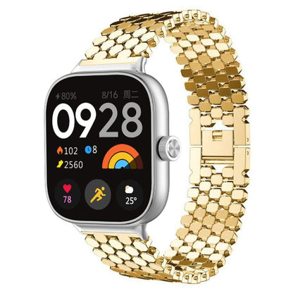 Bracelet de montre en métal à texture écailles de poisson xDfind, For Xiaomi Band 10 Pro/9 Pro/Redmi Watch 6/5, For Redmi Watch 3 Active / Watch 3 Lite, For Redmi Watch 3