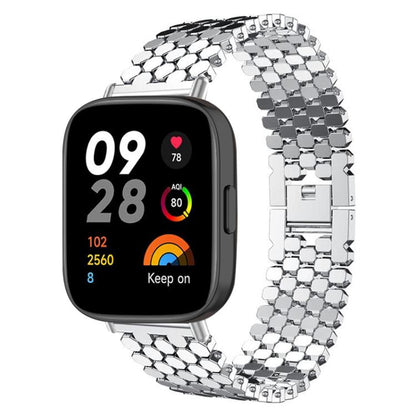 Bracelet de montre en métal à texture écailles de poisson xDfind, For Xiaomi Band 10 Pro/9 Pro/Redmi Watch 6/5, For Redmi Watch 3 Active / Watch 3 Lite, For Redmi Watch 3