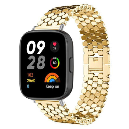 Bracelet de montre en métal à texture écailles de poisson xDfind, For Xiaomi Band 10 Pro/9 Pro/Redmi Watch 6/5, For Redmi Watch 3 Active / Watch 3 Lite, For Redmi Watch 3