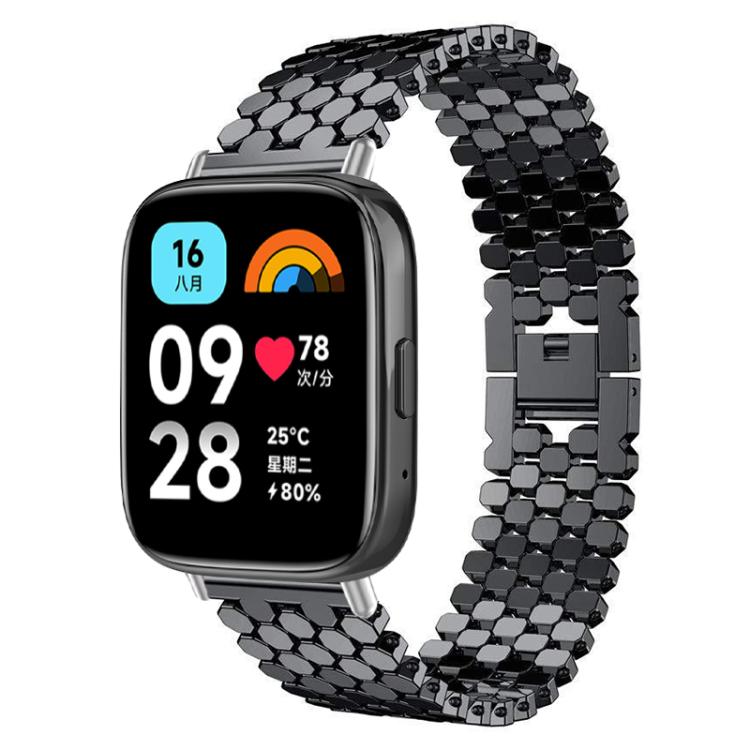 Bracelet de montre en métal à texture écailles de poisson xDfind, For Xiaomi Band 10 Pro/9 Pro/Redmi Watch 6/5, For Redmi Watch 3 Active / Watch 3 Lite, For Redmi Watch 3