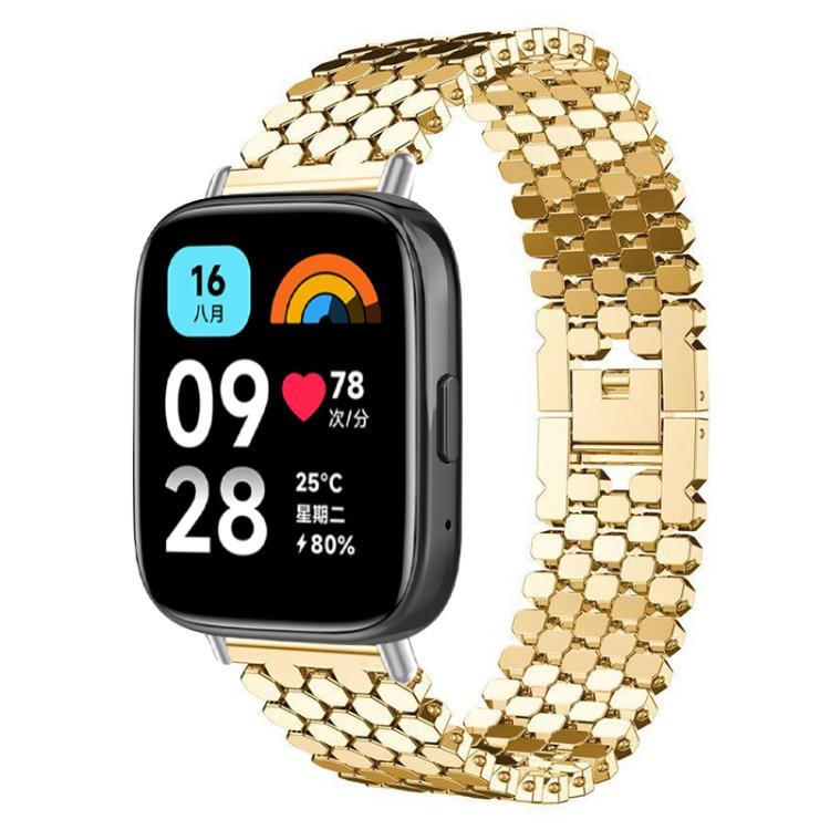 Bracelet de montre en métal à texture écailles de poisson xDfind, For Xiaomi Band 10 Pro/9 Pro/Redmi Watch 6/5, For Redmi Watch 3 Active / Watch 3 Lite, For Redmi Watch 3